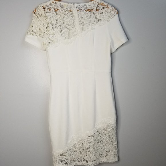 NWT Lacey Short Sleeve White Dress - Picture 5 of 6